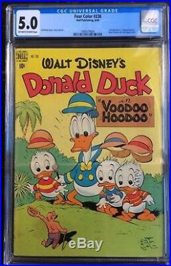 Four Color #238 CGC 5.0 Donald Duck Voodoo Hoodoo Huey Dewey Louie Disney Comic