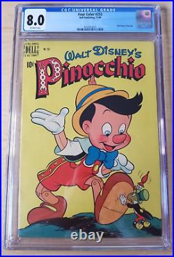 Four Color #252 CGC 8.0 OW (1949, Dell Comics) Pinocchio, only 1 higher