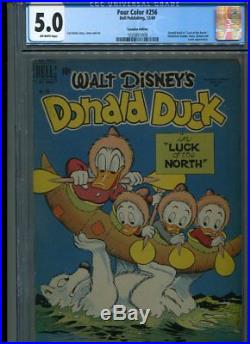 Four Color #256 Cgc Solid Grade Donald Duck Dell Carl Barks Art Canadian Ed