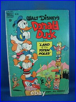 Four Color 263 Donald Duck Vg- Barks Trail Unicorn 1949 Uncle Scrooge
