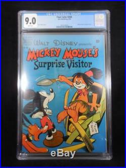 Four Color #268 CGC 9.0 White Pages Mickey Mouse's Surprise Visitor