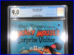 Four Color #268 CGC 9.0 White Pages Mickey Mouse's Surprise Visitor