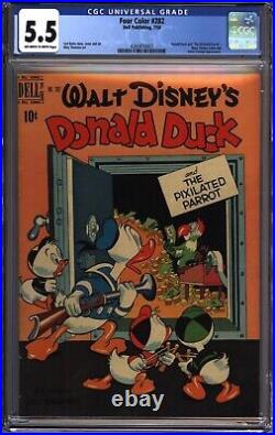 Four Color #282 CGC 5.5 DONALD DUCK Barks Pixilated Parrot! (4265870007)