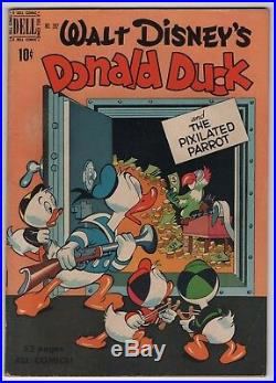 Four Color #282 nice Donald Duck Pixilated Parrot by Carl Barks 1950 Disney