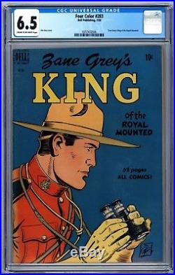 Four Color #283 CGC 6.5 Zane Gray's King of the Royal Mounted 1950 Dell