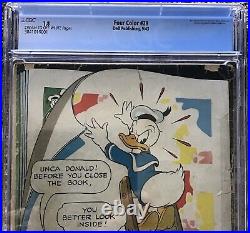 Four Color #29 (1943) Cgc Graded 1.8 Donald Duck Mummy's Ring Golden Age