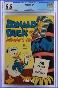 Four Color #29 CGC 5.5 FN- Dell 1943 Donald Duck by Carl Barks (Disney)