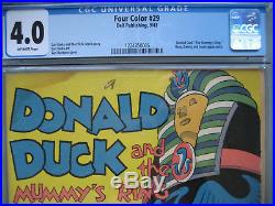 Four Color #29 Donald Duck CGC 4.0 Universal Rare Book Dell Comics 1943