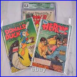 Four Color #291 CGC Qualified 5.5 Printing Error Set Carl Barks Cover