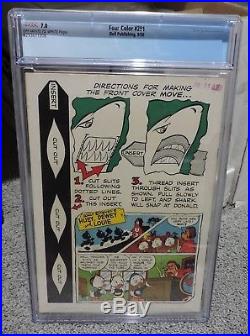 Four Color #291 Donald Duck In The Magic Hourglass Cgc Graded 7.0
