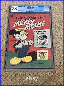 Four Color 296 CGC 7.5 (Classic Mickey Mouse Animated Cover!)- Disney+ extra