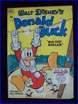 Four Color #300 Donald Duck In Big Top Bedlam 1950 Dell Golden Age Barks