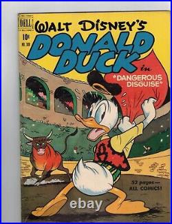 Four Color #308 Donald Duck In Dangerous Disguise Carl Barks Dell 1951 F/VF
