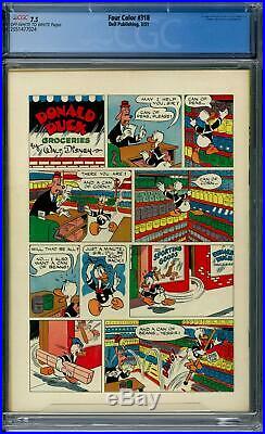 Four Color #318 CGC 7.5 (OW-W) Donald Duck (#1) Carl Barks
