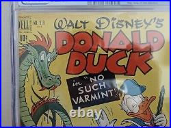 Four Color #318 KEY Carl Barks Donald Duck No Such Varmint Comic 1951 CGC 7.0