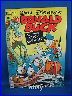 Four Color #318 Walt Disney's Donald Duck No Such Varmint (1951) F VF BARKS