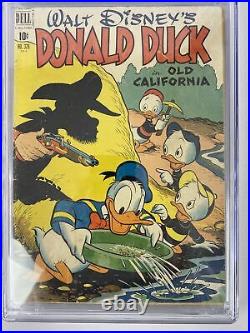Four Color #328 CGC 4.0! Donald Duck In Old California! Dell 1951