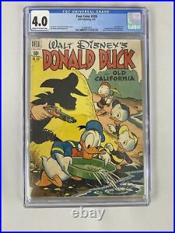 Four Color #328 CGC 4.0! Donald Duck In Old California! Dell 1951