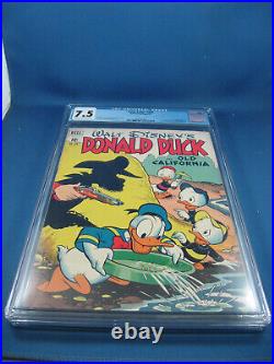 Four Color 328 Donal Duck Cgc 7.5 Barks Old California 1951 Peyote Story