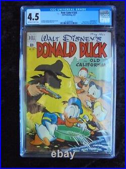 Four Color #328 Donald Duck In Old California 1951 Golden Age Barks Cgc 4.5