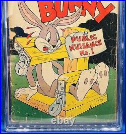 Four Color #33 (1943) Bugs Bunny Elmer Fudd & Porky Pig App Cgc 2.0