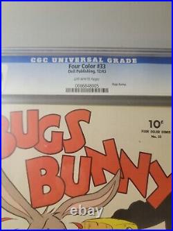 Four Color 33 CGC Bugs Bunny public nuisance no. 1 nice copy