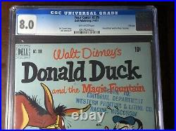 Four Color #339(1953) Donald Duck! CGC 8.0! Dell File Copy