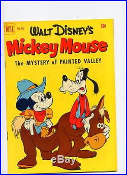 Four Color #352, Mickey Mouse & Mystery of Painted Valley, 1951 Dell, high grade