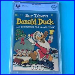 Four Color #367 (1952) CBCS 5.5 CARL BARKS Donald Duck Dell Comic