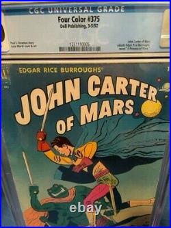 Four Color 375 John Carter of Mars 1952 1st Deja Thoris CGC 6.0