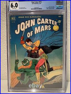 Four Color #375 John Carter of Mars CGC 6.0 Dell March 1952 Disney+ Fresh Slab
