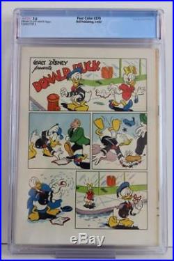 Four Color #379 CGC 7.0 FN/VF Dell 1952 Uncle Scrooge & Donald Duck