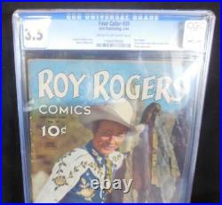 Four Color #38 CGC 3.5 Roy Rogers 1st Western Comic Photo Cover 1944