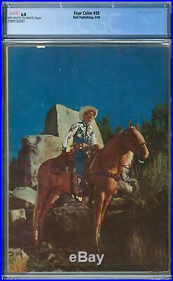 Four Color #38 CGC 6.0 (OW-W) Roy Rogers. 1st Western comic with a photo cover