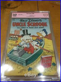 Four Color #386 CBCS 3.0 Carl Barks Verified Signature Rare Uncle Scrooge #1