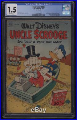 Four Color #386 CGC 1.5 1st Uncle Scrooge Carl Barks Art Off White Pages