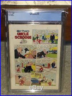 Four Color #386 CGC 4.0 Dell 1952 Uncle Scrooge #1! WHITE! New Case! H2 124 cm