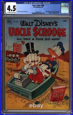 Four Color #386 CGC 4.5 Barks Uncle Scrooge 1 Only A Poor Old Man (4265870011)