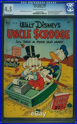 Four Color 386 CGC 4.5 Uncle Scrooge 1 (Classic Cover) Carl Barks Story and Art