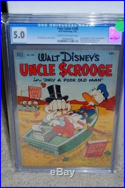 Four Color #386 CGC 5.0 Uncle Scrooge #1 1952 955 cow SALE! Cm