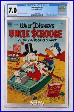 Four Color #386 CGC 7.0 FN/VF Dell 1952 Uncle Scrooge #1 Donald Duck