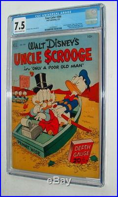 Four Color #386 CGC 7.5 Dell 1952 Uncle Scrooge #1 Key Golden Age! G8 117 cm