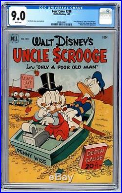 Four Color #386 CGC 9.0 Uncle Scrooge #1 Golden Age Carl Barks Key Disney Dell