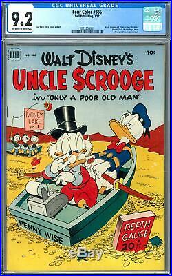 Four Color #386 CGC 9.2 (OW-W) Uncle Scrooge #1