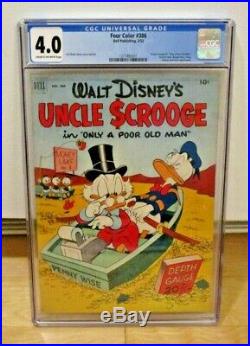 Four Color #386 Cgc 4.0 Uncle Scrooge #1