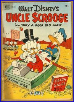 Four Color #386 G/VG Dell Comics Uncle Scrooge #1 Carl Barks Cover