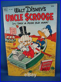 Four Color 386 UNCLE SCROOGE Fine or better First Issue Carl Barks 1952