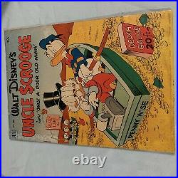 Four Color #386 Uncle Scrooge #1 1952 Dell Key Golden Age Pre Code Disney Mid