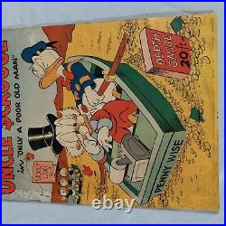 Four Color #386 Uncle Scrooge #1 1952 Dell Key Golden Age Pre Code Disney Mid