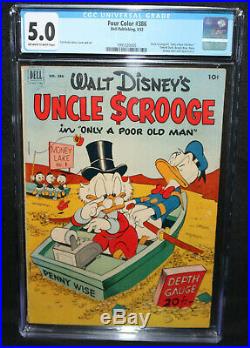 Four Color #386 Uncle Scrooge #1 Only a Poor Old Man CGC Grade 5.0 1952